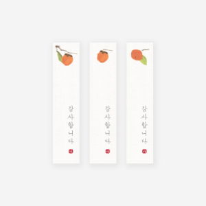 감나무추석 스티커 3매